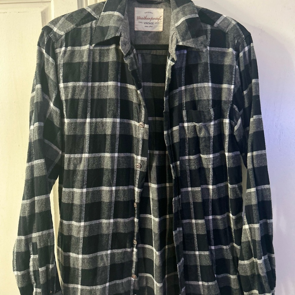 Weatherproof Black and White Checkered Shirt